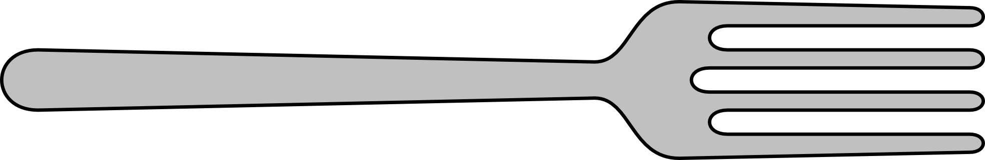 Fork Black White Line Art Coloring Book Colouring Letters ...