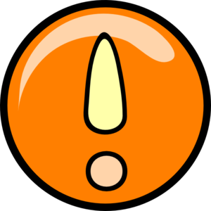 Orange Exclamation Point Clip Art - vector clip art ...