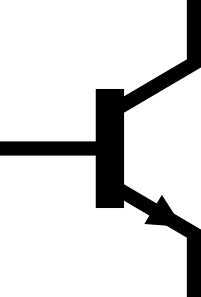 Npn Transistor Symbol Alternate Clip Art - vector ...