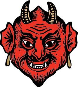 Devil Head clip art - vector clip art online, royalty free ...