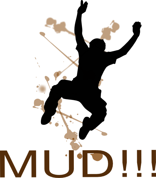 Jumping Mud Man Clip Art - vector clip art online ...