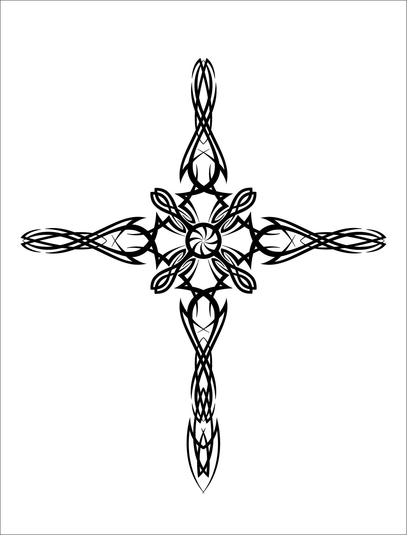 Tribal Cross