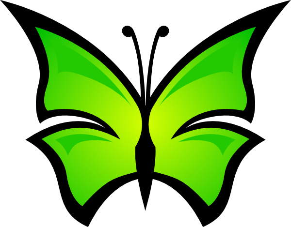 Abstract Butterfly clip art Free Vector