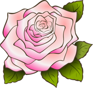 Pink Rose Clip Art Border - Free Clipart Images
