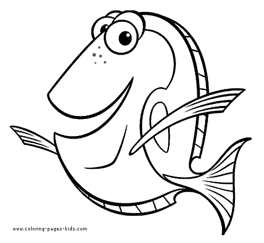 Finding nemo clipart black and white