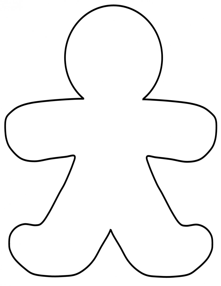 Clipart person template outline