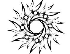 Tribal Flower Tattoos | Flower ...
