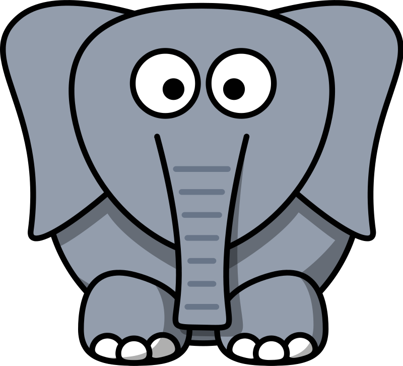 Elephant clipart cartoon