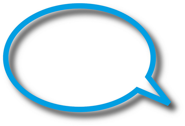 Blank quote bubble clipart