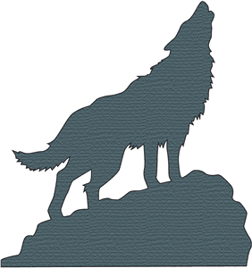 Howling Wolf Silhouette Clipart