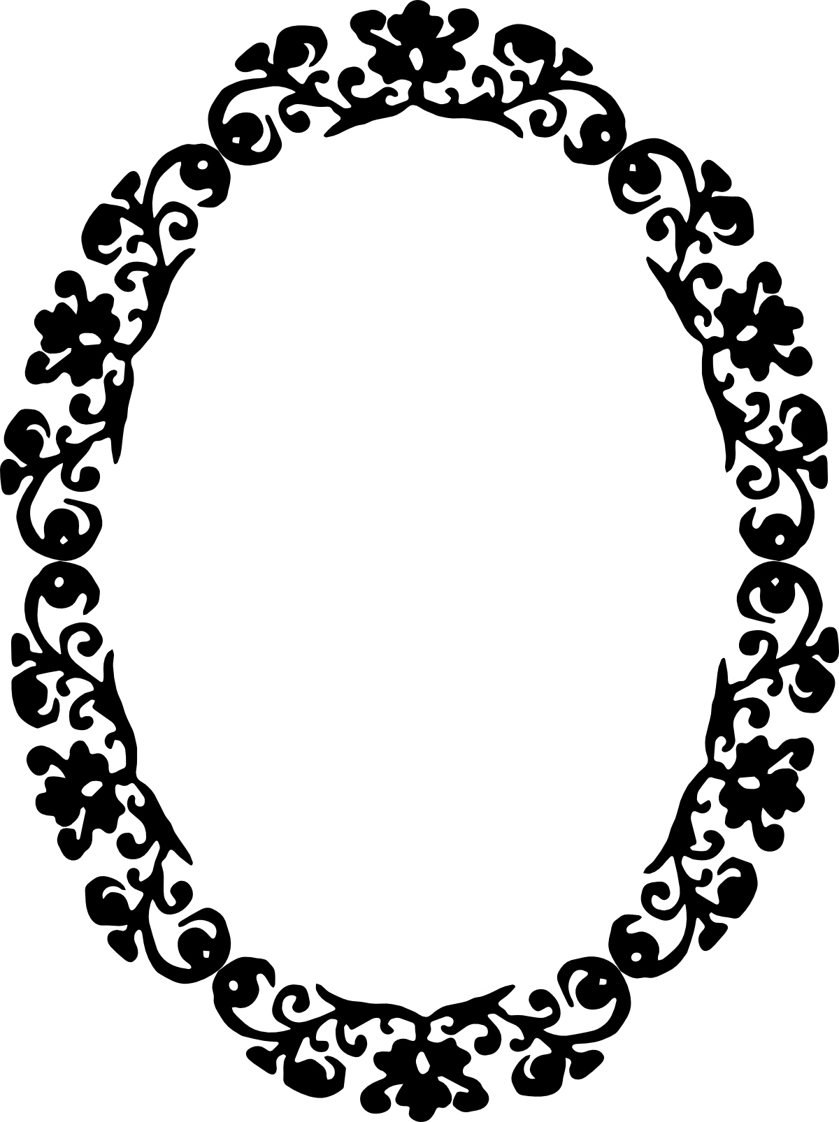 Vintage Oval Border Vector: AI and EPS Downloads