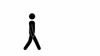 Pictogram Man Walking. Stock Footage Video 7514587 - Shutterstock