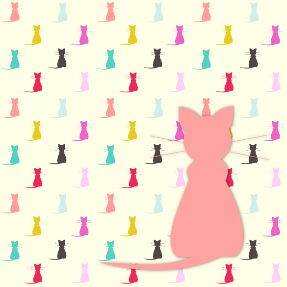 free digital cat scrapbooking paper and embellishment – Katze ...