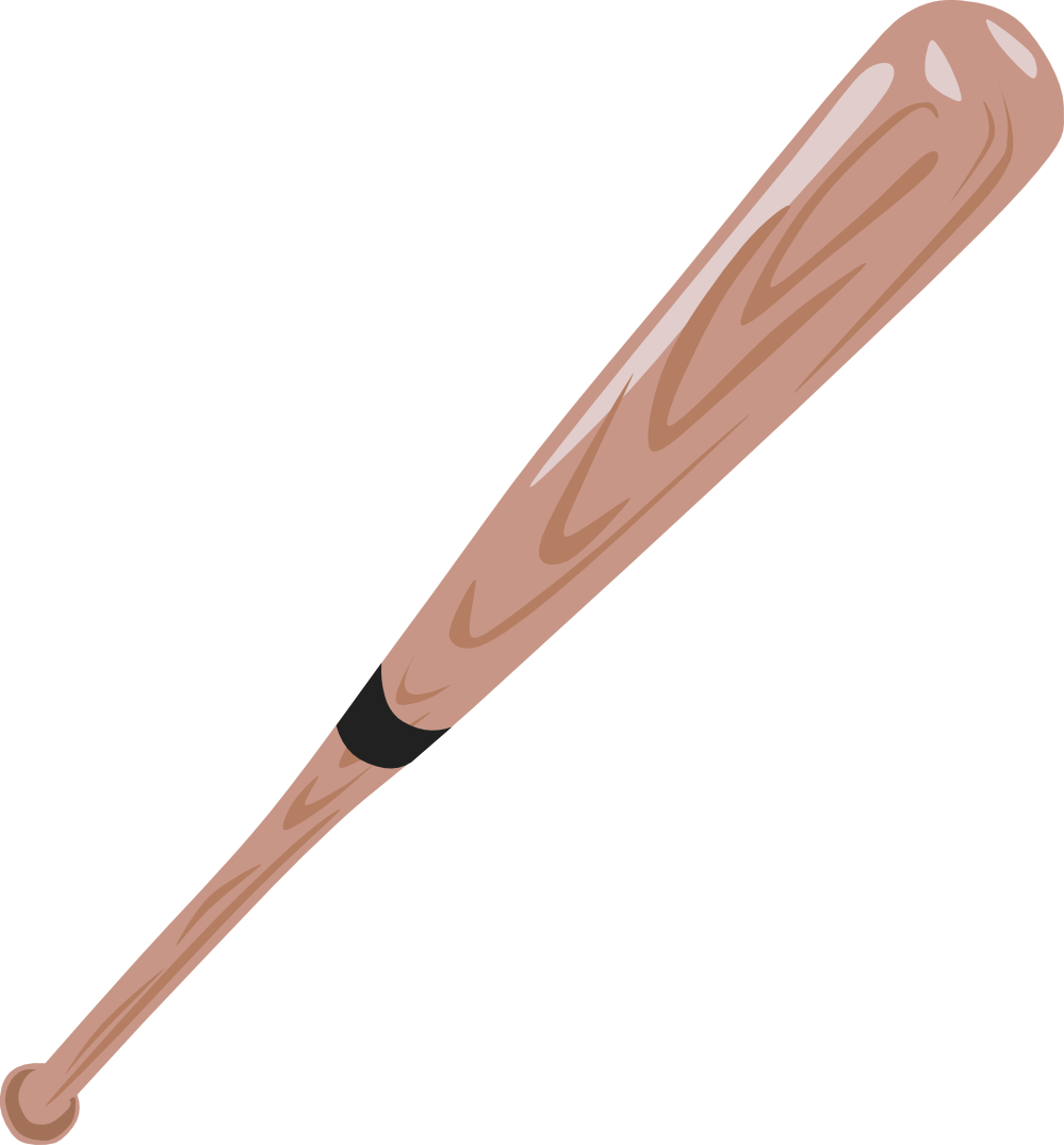 Clip Art: baseball bat super duper SVG
