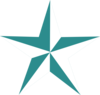Teal Star - vector clip art online, royalty free & public domain