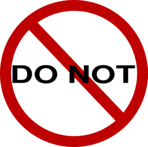 Do Not Sign clip art - vector clip art online, royalty free ...