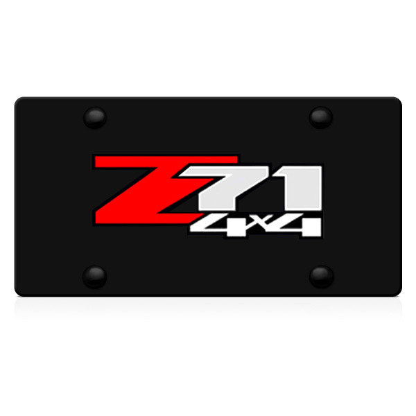 iPickimageÂ® 317485 - Black License Plate with Z71 4X4 Logo
