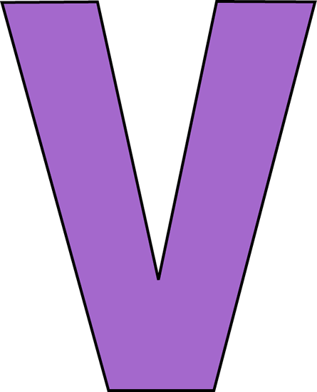 Letter V-clip Art Clipart
