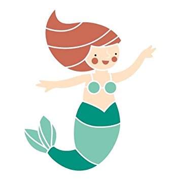 Amazon.com: My Wonderful Walls Mermaid Stencil: Home &amp; Kitchen