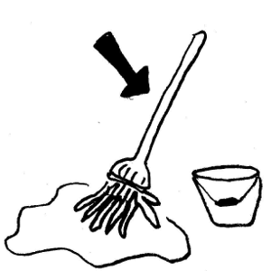 Mop Black Clipart