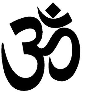 Big Yoga Om Ohm 4&#034; Symbol Sign Car Decal Sticker White Aum ...