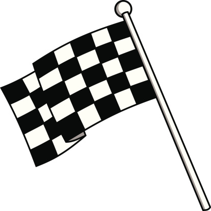 Cartoon Of The Checkered Race Flag Clip Art, Vector Images ...