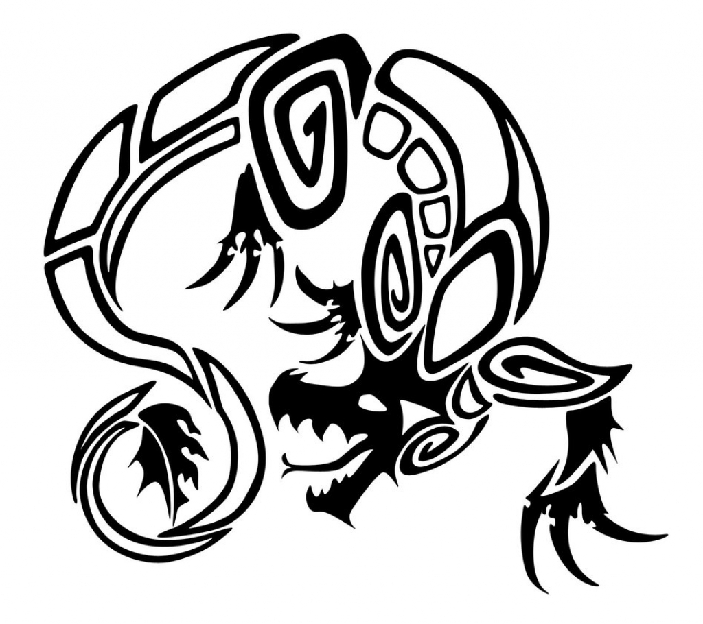 Black And White Tribal Tattoos Clipart Of A Black And White Tribal ...