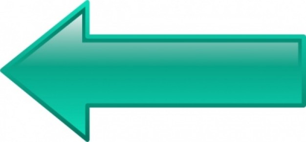 Arrow-left-seagreen clip art | Download free Vector