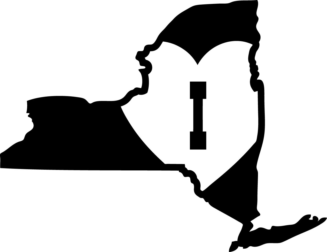 I Heart NY State Outline (NY11) [NY11] - $4.99 : Eyecandy Decals ...
