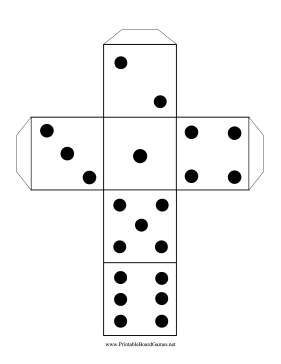 6 Best Images of Free Printable Dice - Printable Dice Template ...