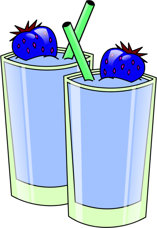 strawberry smoothie - vector Clip Art