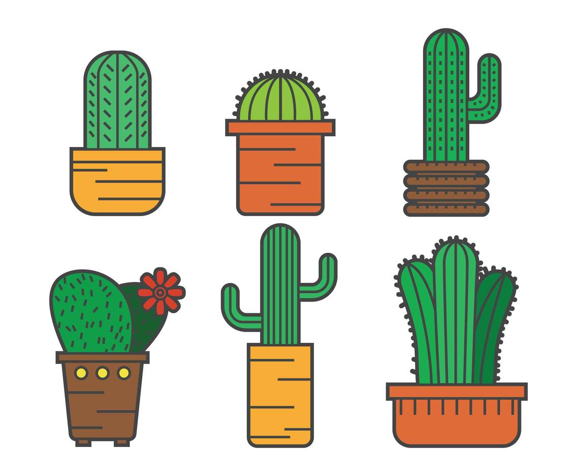 Cactus Vector Pack Vector Art & Graphics | freevector.com