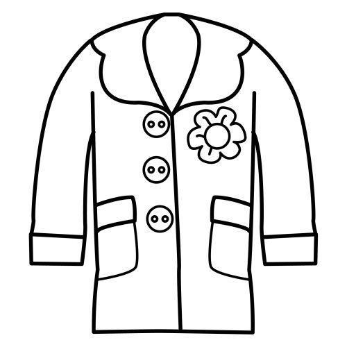 Coloring Page Of A Coat - ClipArt Best