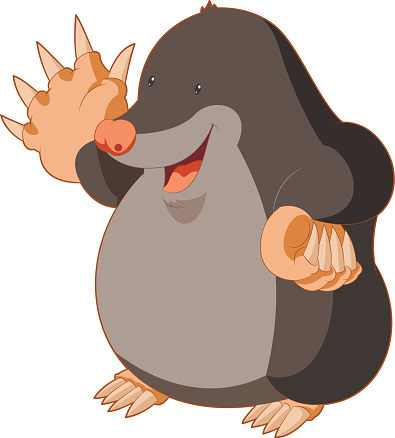 A Of A Mole Cartoon Clip Art, Vector Images & Illustrations