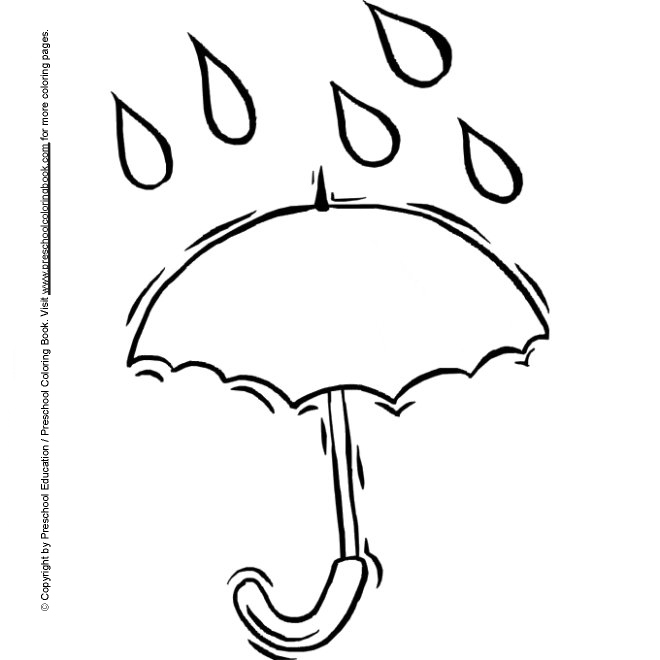 www.preschoolcoloringbook.com / Spring Coloring Page