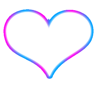 RAINBOW OUTLINE HEART