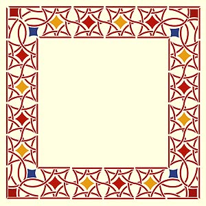 Moroccan Stencils Moroccan Border Stencil Moroccan Filigree Stencil