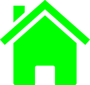 Simple Neon Green House clip art - vector clip art online, royalty ...