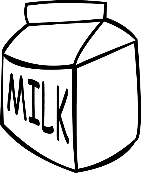 Milk (b And W) clip art - vector clip art online, royalty free ...