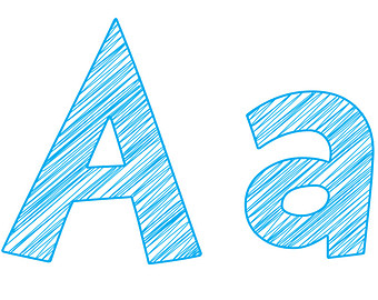 scribble alphabet