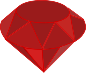 Ruby Gemstone clip art - vector clip art online, royalty free ...