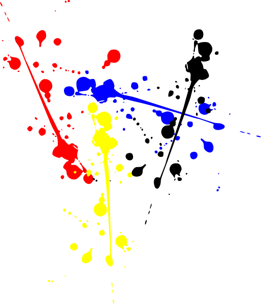 Color Splash clip art - vector clip art online, royalty free ...