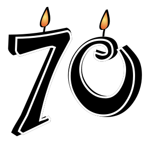 70th Birthday Clip Art