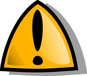 Warning Sign Orange Rounded clip art - vector clip art online ...