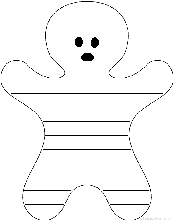 Gingerbread Man at EnchantedLearning.
