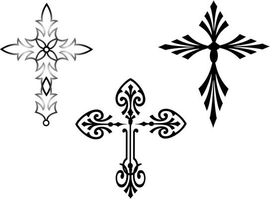 small cross tattoos for women