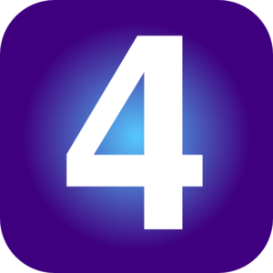 Number 4 clip art - vector clip art online, royalty free & public ...