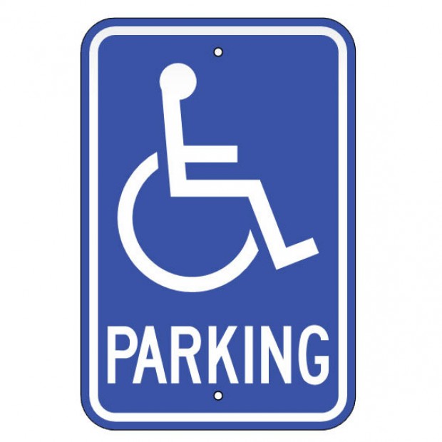 Handicap parking sign