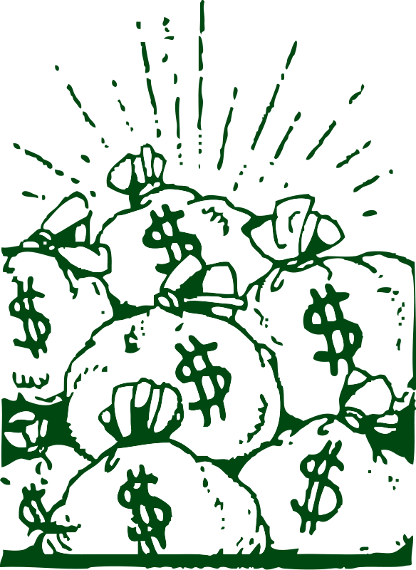 Clipart - money bags