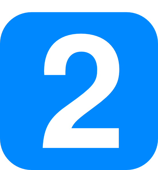 Number In Light Blue Rounded Square clip art Free Vector